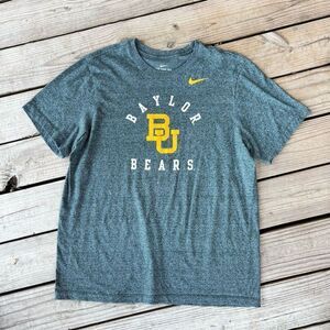 Nike Baylor Bears Men's XL Gray Graphic T-Shirt Short Sleeve Crew Neck